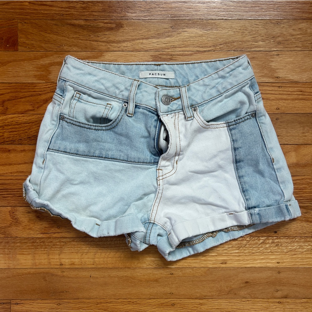 PacSun Denim Patchwork Jean Shorts